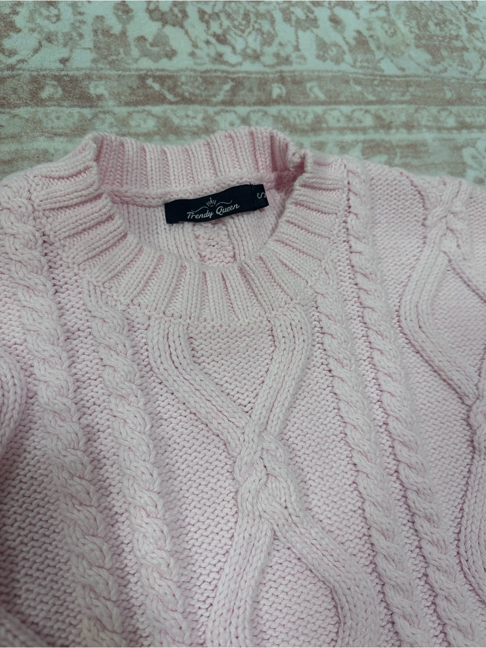 Cotton Blend 🌸 Cable Knit Sweater - Picture 6 of 11